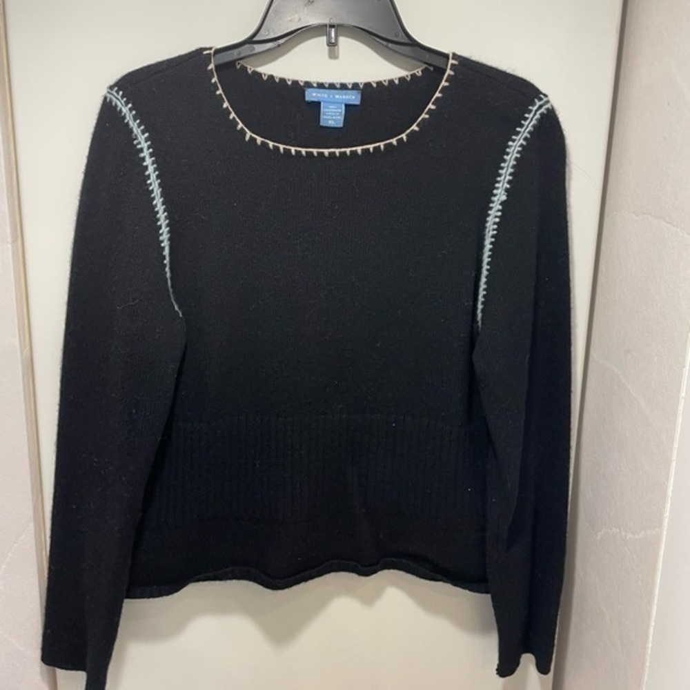 White & Warren Cashmere Sweater Size XL
